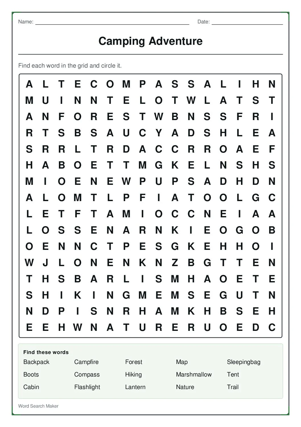 camping-adventure – first page