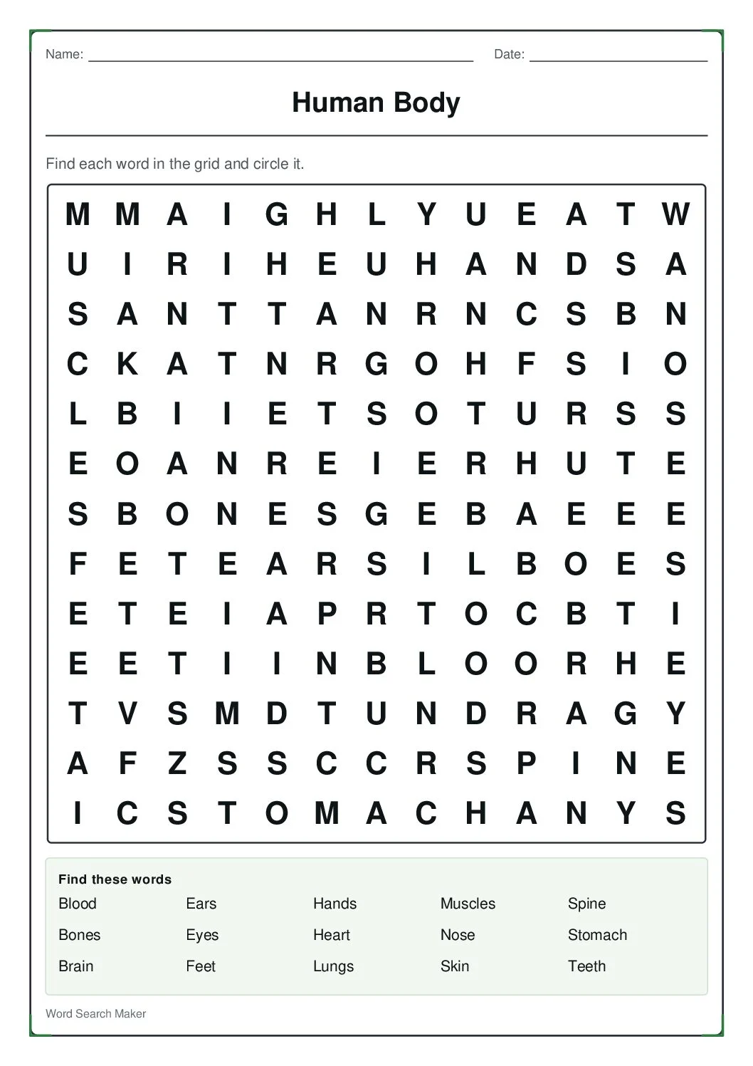 human-body – first page
